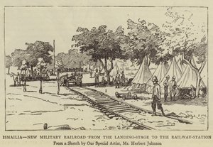 イスマイリア、着陸段階から駅までの新しい軍事鉄道