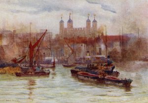 ロンドン塔（カラーリトグラフ