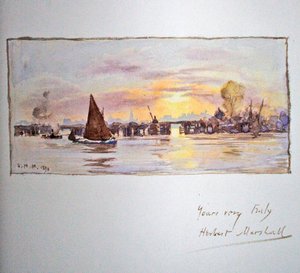 テムズ川の夕日 作： Herbert Menzies Marshall