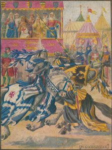 馬上槍試合、1929 年。 作： Herbert Oakes Jones