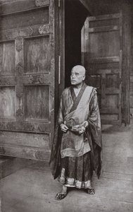 仏陀の僧侶（モノクロ写真 作： Herbert Ponting