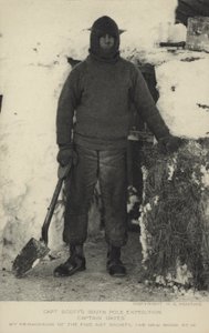 キャプテンスコッツ南極探検隊。キャプテンオーツ 作： Herbert Ponting