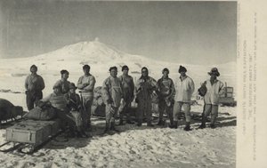 キャプテンスコッツ南極探検隊。南部党1911年。 作： Herbert Ponting