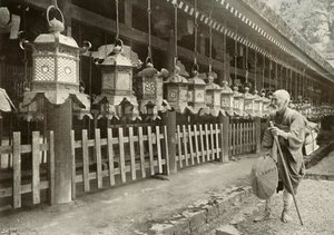 奈良への巡礼、1910年。 作： Herbert Ponting