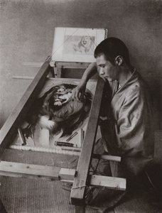 ザ・エンブロイダラー（モノクロ写真 作： Herbert Ponting