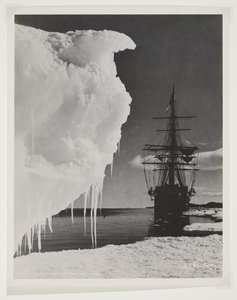 氷の足でのテラノヴァ（臭化物プリント） 作： Herbert Ponting