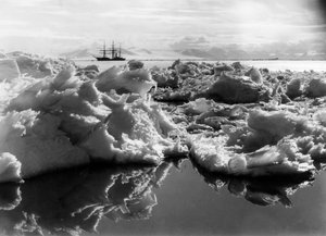 アンタルティカ、マクマードサウンドのテラノヴァ、1911 作： Herbert Ponting