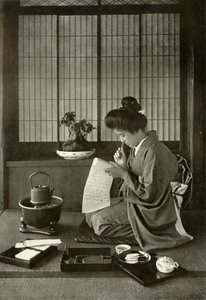 手紙を書く、1910。