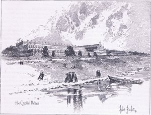 ハイドパークロンドンのクリスタルパレス、1851年 作： Herbert Railton