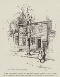 Walt Whitman&39;s House、328、Mickle Street、カムデン、ニュージャージー