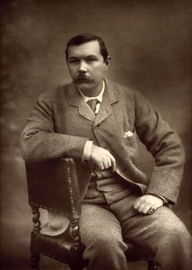 サー アーサー コナン ドイルの肖像 1859 ～ 1930 年、1893 年。