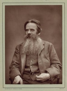 画家ウィリアム・ホルマン・ハント（William Holman Hunt）1827-1910年（1885年頃）の肖像。