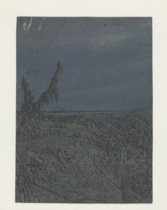 高原のある風景、遠くに川 作： Hercules Segers