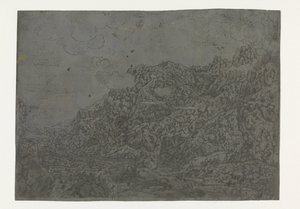低い雲のある岩の多い風景 雲が低いロッキー バレー 作： Hercules Segers