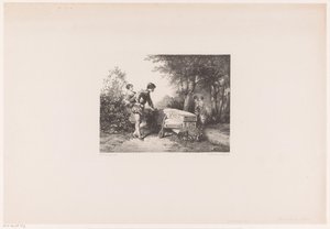 公園で 2 つのカップル 作： Herman Frederik Carel ten Kate