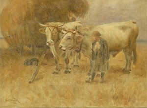 The Harvesters のスケッチ、1907 年。 作： Herman Hartwich