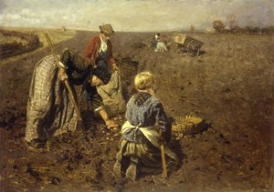 ジャガイモの収穫 作： Herman Hartwich