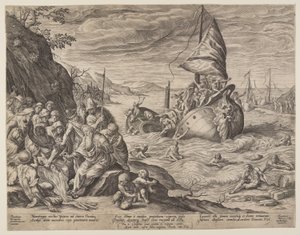 ミレトス付近で難破した聖パウロ 作： Herman Jansz. Muller