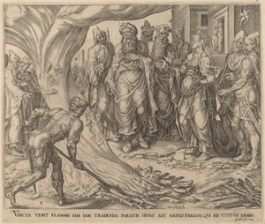 タマルの処刑 作： Herman Jansz Muller after Maerten van Heemskerck