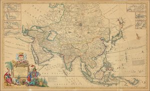 ヘルマン・モールによる1730年のアジア地図