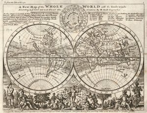 最新かつ正確な観測に基づく貿易風による新しい世界地図 LOC 2017585657
