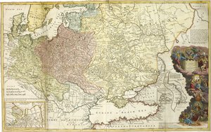マスコビーの地図 作： Herman Moll