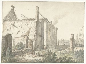 ユトレヒトの家の廃墟 作： Herman Saftleven