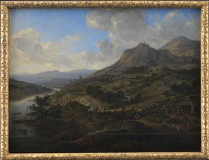 ライン川でのワインの収穫 作： Herman Saftleven