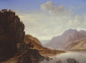 山岳の川の風景