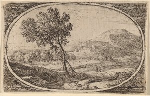 交差した幹を持つ 2 本の木 作： Herman van Swanevelt