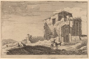 廃墟の景色 作： Herman van Swanevelt