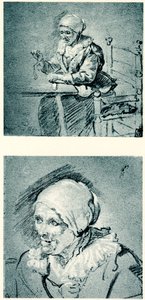 体重計を手にした老婆 作： Herman van der Mijn