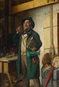 植物学者は最愛の花、1870。 作： Hermann Kern