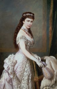 バイエルンのエリザベス (1837-98)、オーストリアのフランツ ヨーゼフ 1 世 (1830-1916) の妻 作： Hermann Nigg