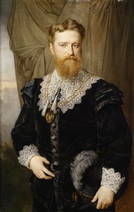 歴史的な衣装を着たカール・リューガー1844-1910年の肖像、1876年 作： Hermann Nigg