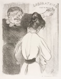 実験室、c。 1900年。 作： Hermann Paul