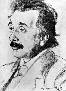 アルバートアインシュタイン1879〜1955年、ドイツスイスの数学者および理論物理学者、1920年 作： Hermann Struck