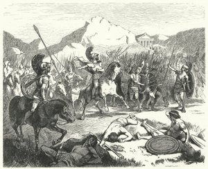 エバミノンダスがセバン軍を戦闘に命じる 作： Hermann Vogel