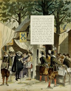 アンリ4世（1553-1610）、結婚後のサンジェルマン祭にて（12月16日 作： Hermann Vogel