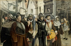リーグの行列、パリにて 作： Hermann Vogel