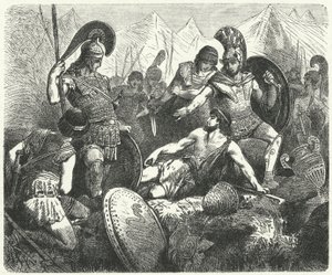 アテネの王コドルスの犠牲死 作： Hermann Vogel