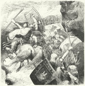 野蛮人の移住、4〜6世紀 作： Hermann Vogel