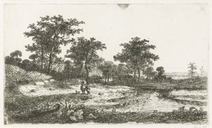 池で 2 つのハンター 作： Hermanus Jan Hendrik van Rijkelijkhuysen