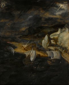 ルシファーの堕落 作： Herri met de (c.1510 p.1550) Bles