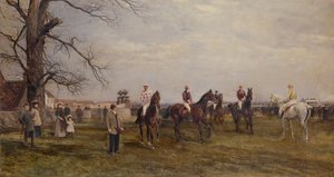 カントリー ミーティング、キャタリック ブリッジ 作： Heywood Hardy