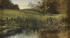 川岸で、1869