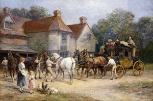 馬を変える、 作： Heywood Hardy