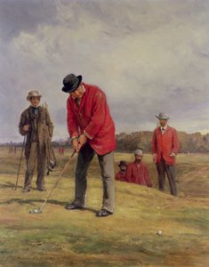 ジョージグレンニー、パッティングクリークとブラックヒースにパッティング、1881年 作： Heywood Hardy