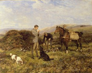 ライチョウ射撃、1901 作： Heywood Hardy