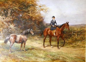 レディ・デンマン（1884-1954）（油彩・キャンバス） 作： Heywood Hardy